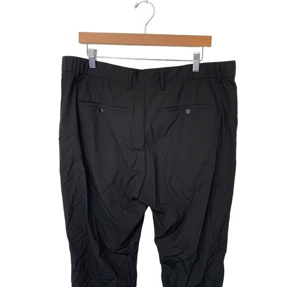 NWT Thomas Dean | Performance Nylon Blend Black Men’s Pants - Picture 6 of 11
